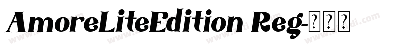 AmoreLiteEdition Reg字体转换
